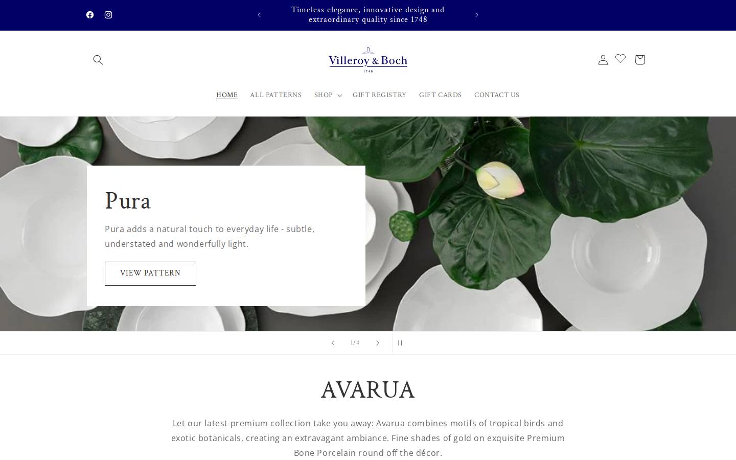 villeroyandboch.co.za homepage screenshot