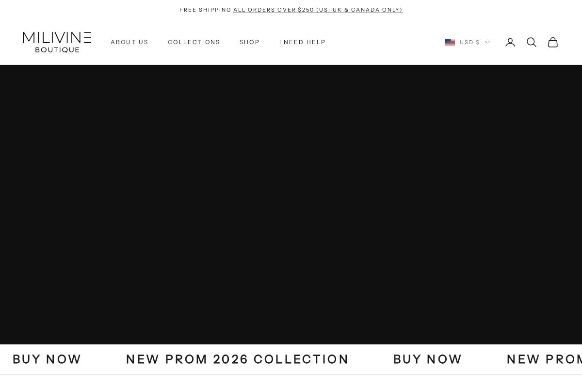 villoniboutique.com homepage screenshot