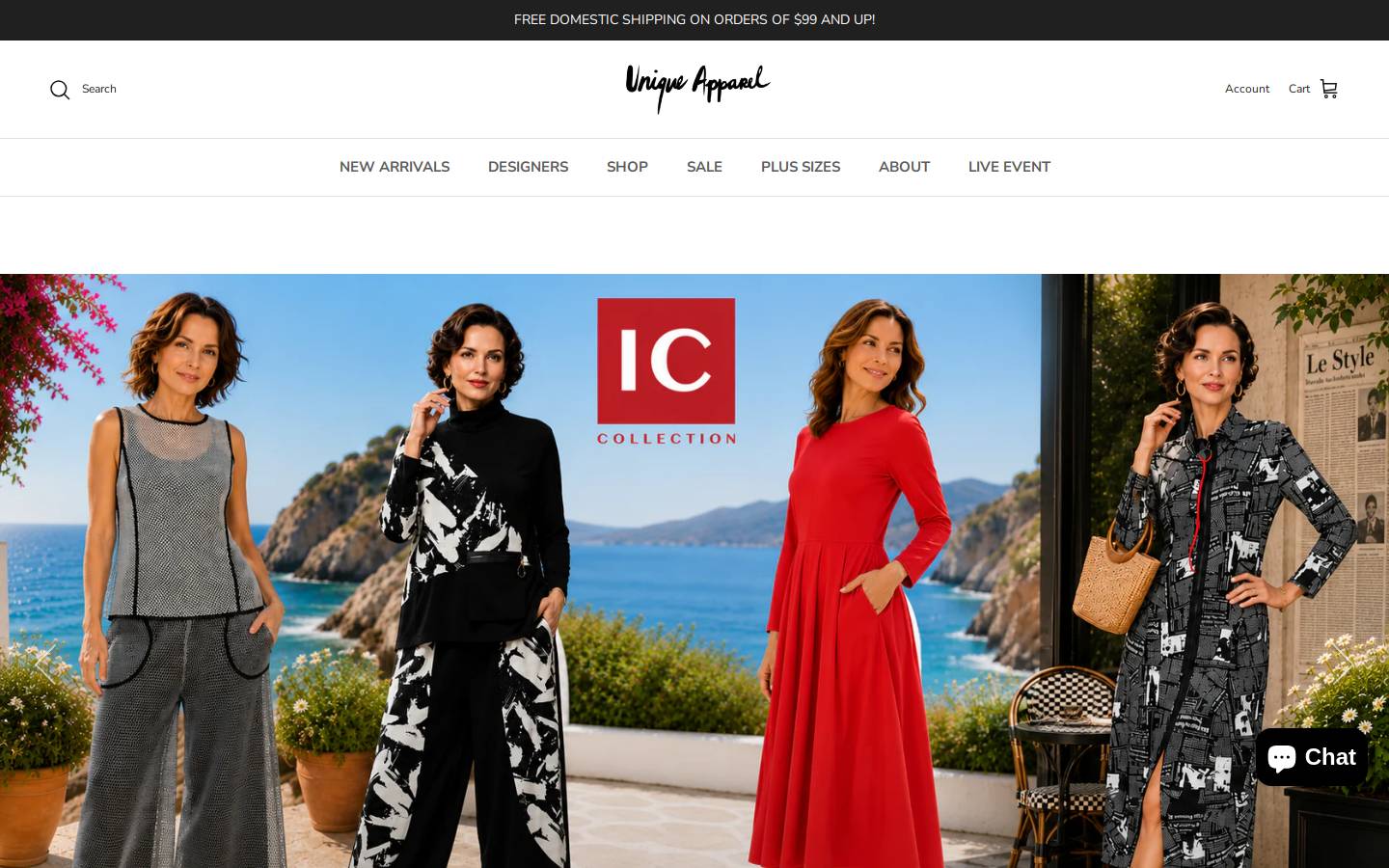 vilmascollection.com homepage screenshot