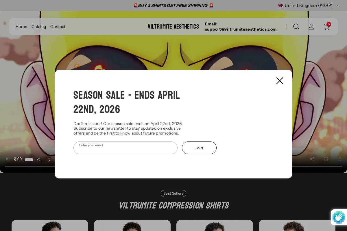 Viltrumiteaesthetics homepage screenshot