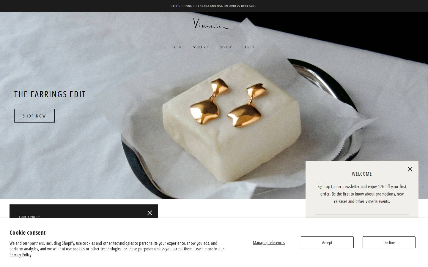 vimeria.co homepage screenshot