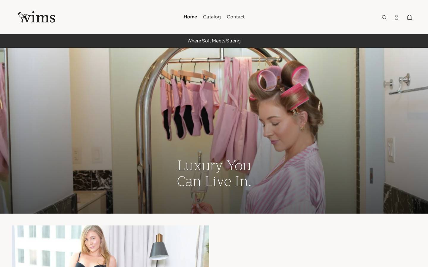 vimsthebrand.com homepage screenshot