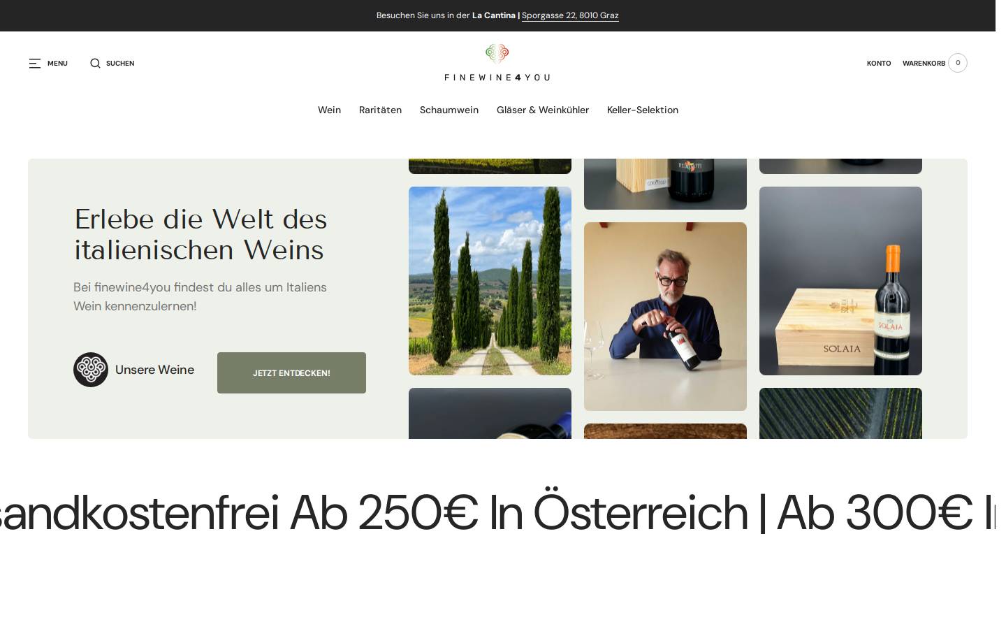 Vinitaly International homepage screenshot
