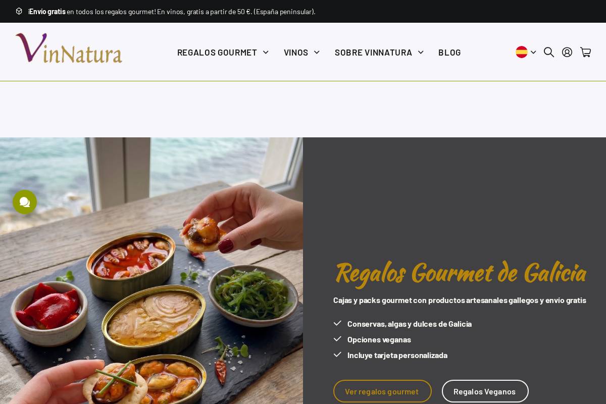 vinnatura.com homepage screenshot