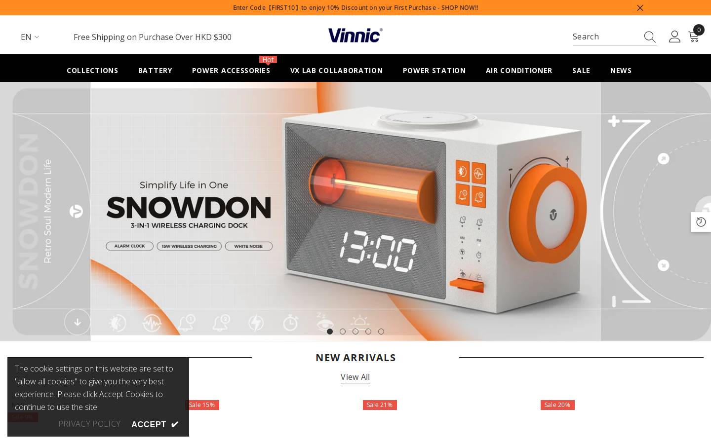 vinnicpower.com homepage screenshot