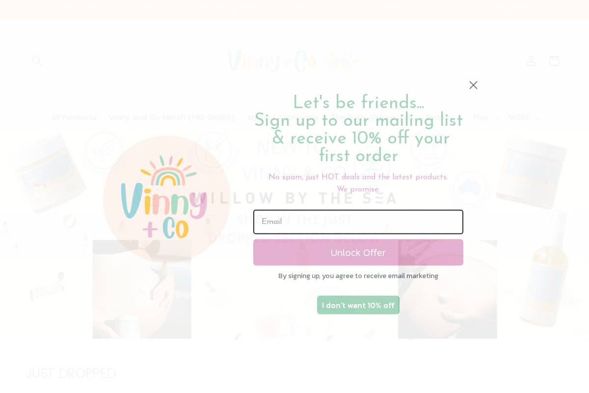 vinnyandco.shop homepage screenshot