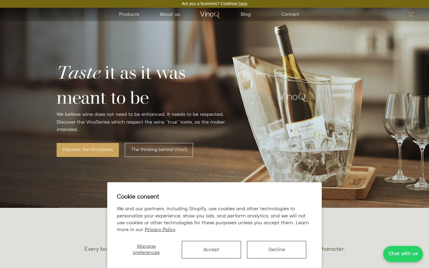 vinoq.wine homepage screenshot