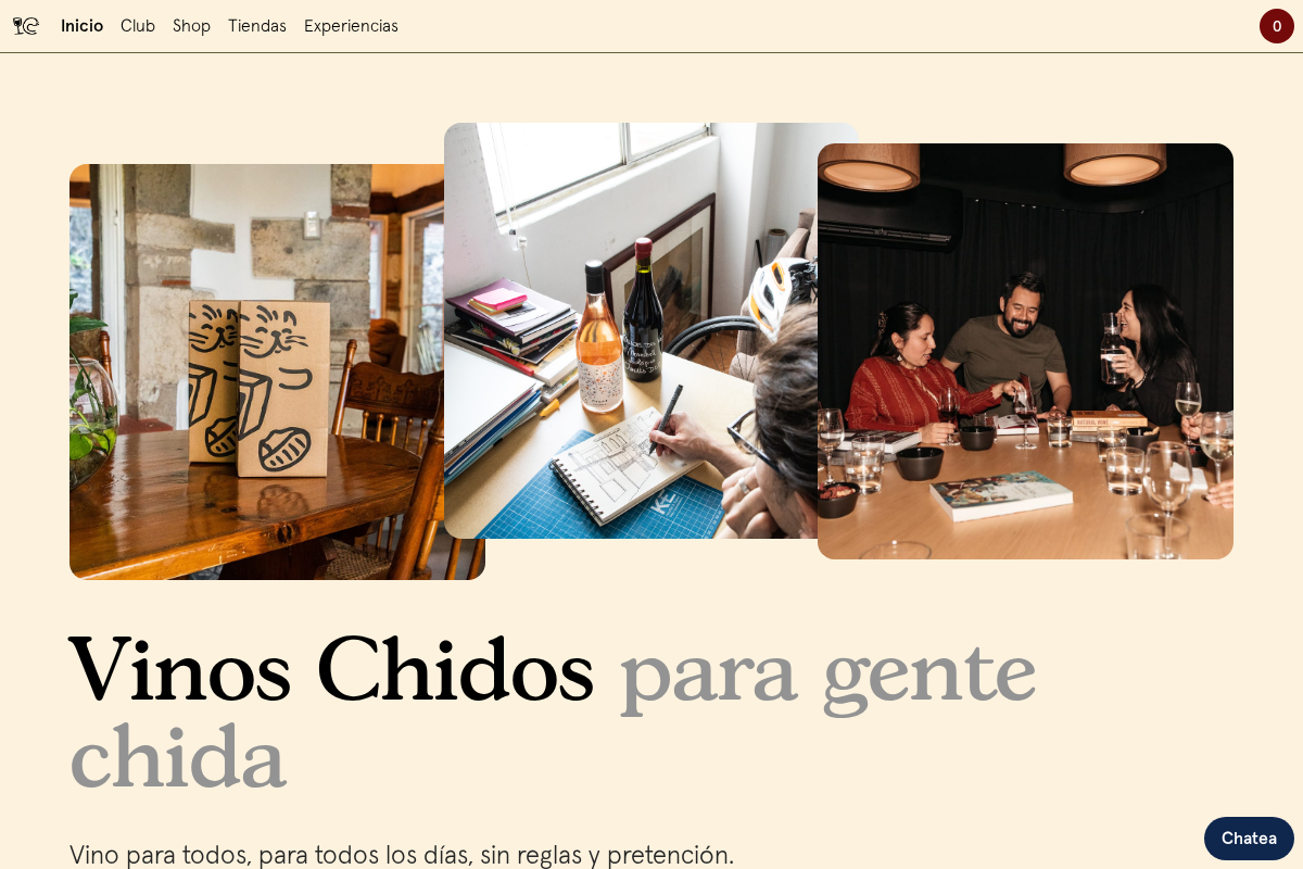 vinoschidos.mx homepage screenshot