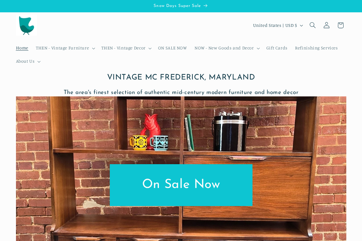 Vintage MC homepage screenshot