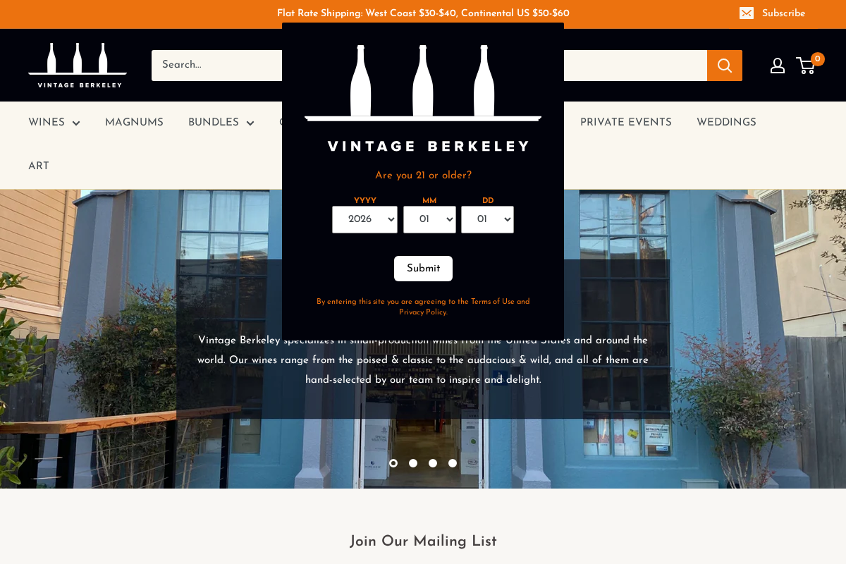 vintageberkeley.com homepage screenshot