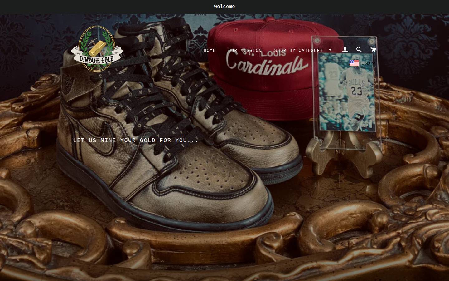 vintagegold88.com homepage screenshot