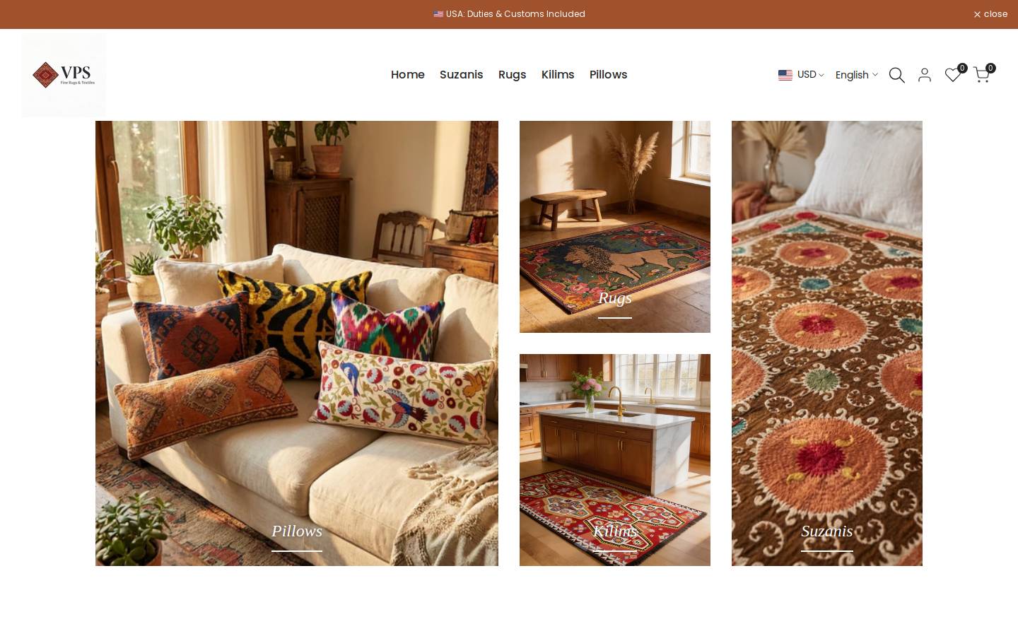 Vintagepillowsstore homepage screenshot