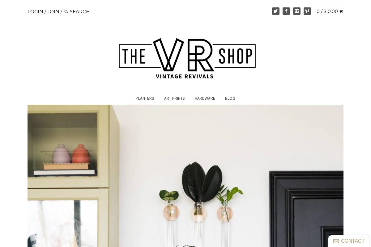 vintagerevivalsshop.com homepage screenshot