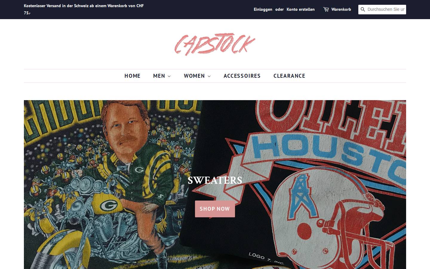 vintagesource.ch homepage screenshot