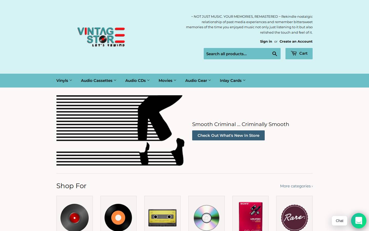 vintagestore.in homepage screenshot