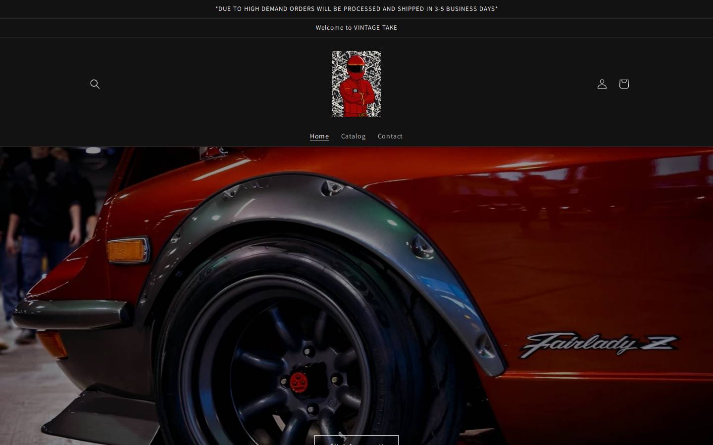vintagetake.net homepage screenshot