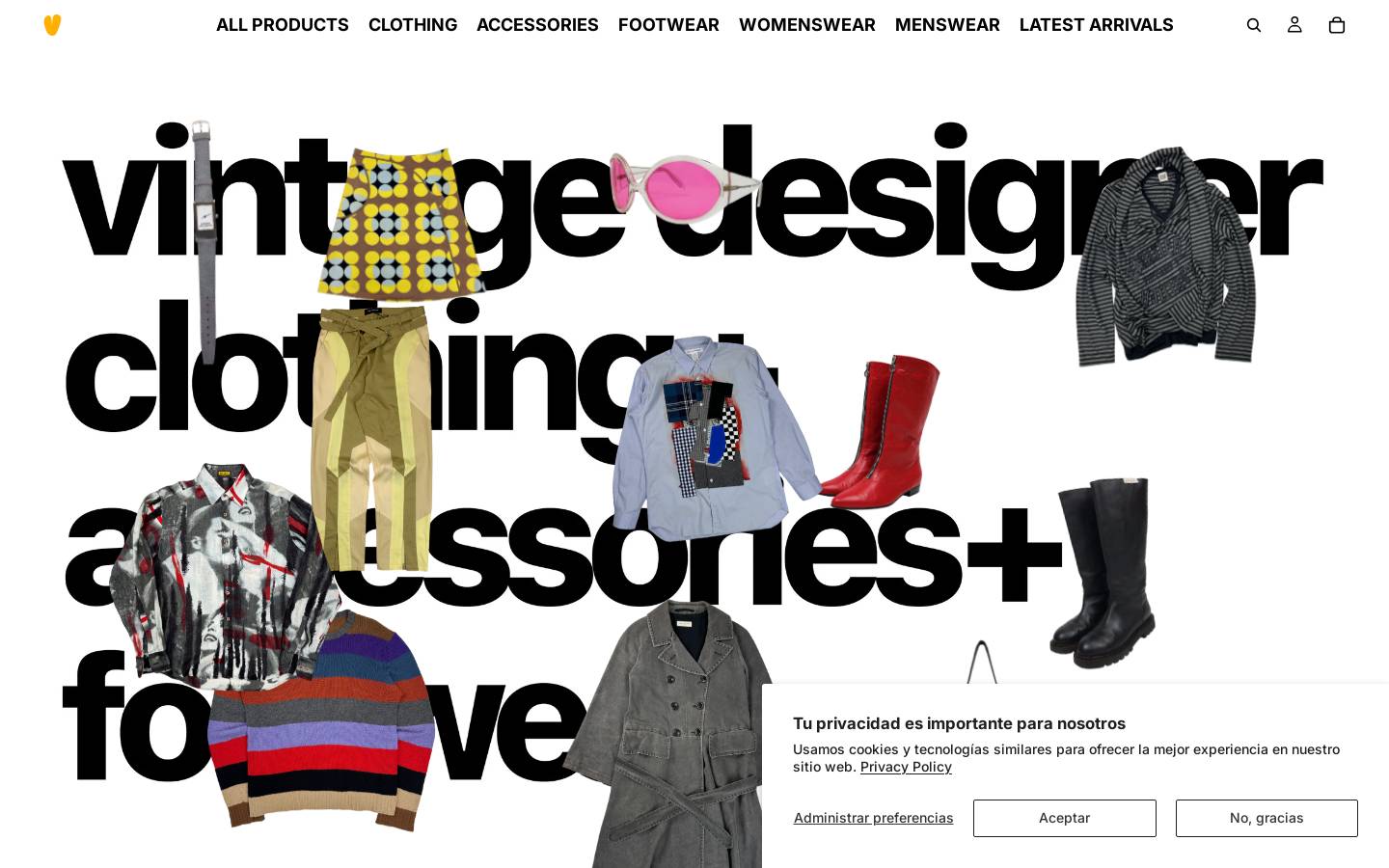 vintagetts.com homepage screenshot