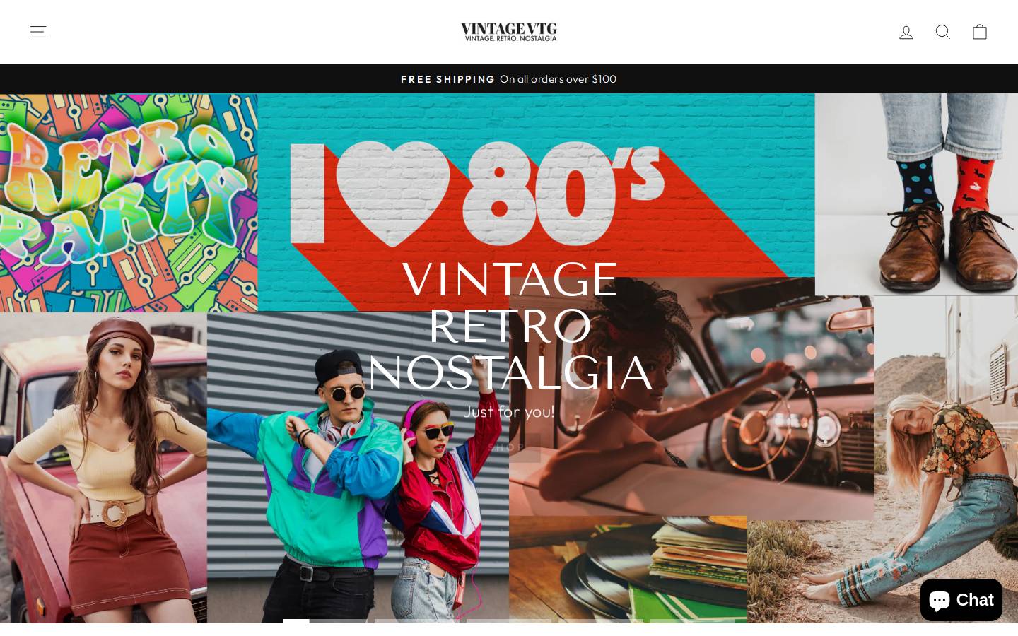 vintagevtg.com homepage screenshot