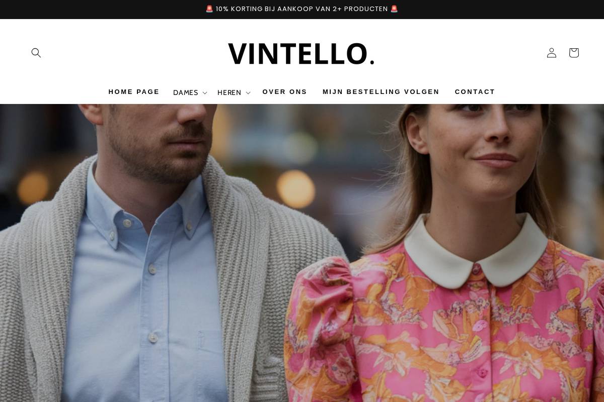 Vintello homepage screenshot