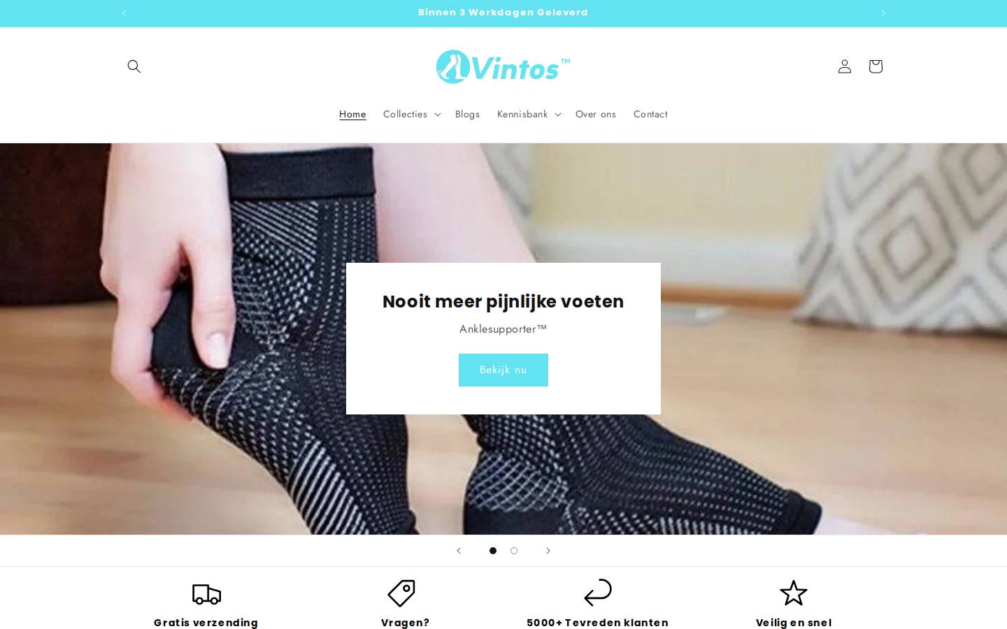 vintos.nl homepage screenshot
