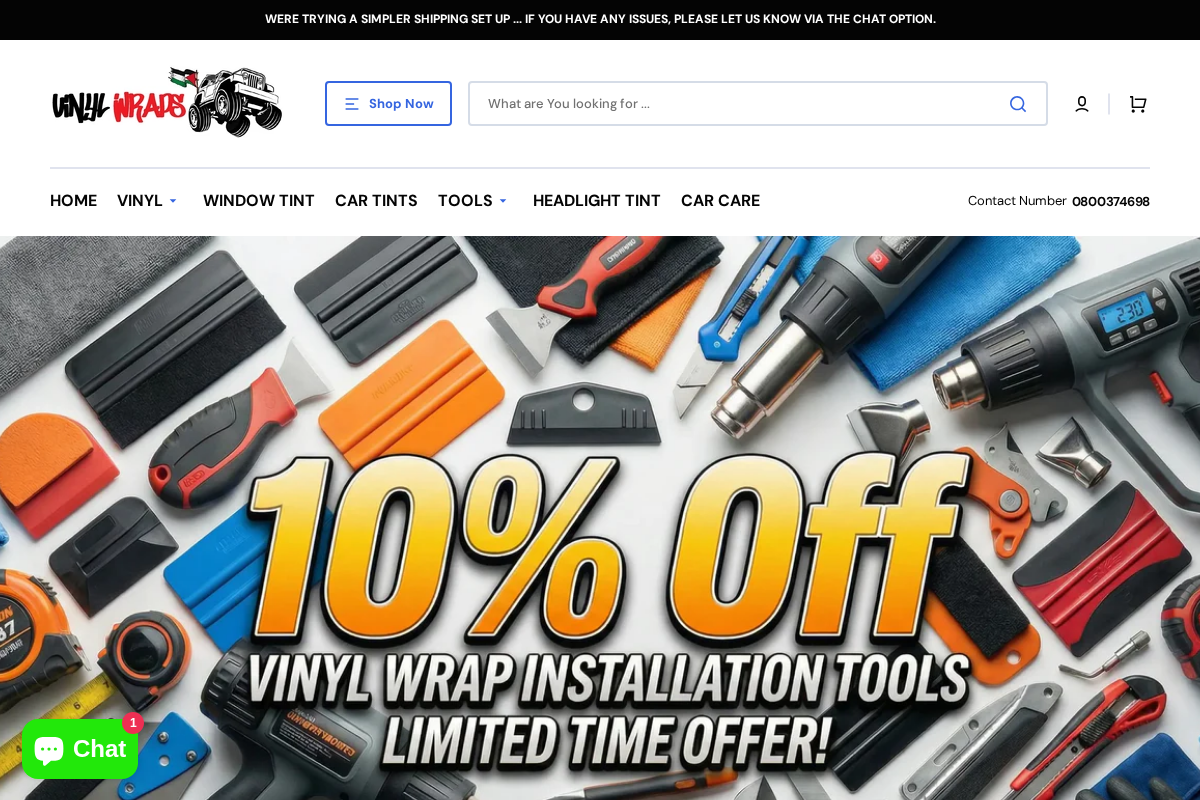 vinylwraps.co.nz homepage screenshot