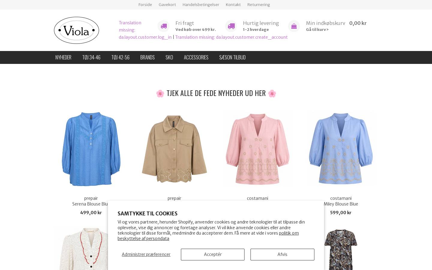 ViolaTørring homepage screenshot