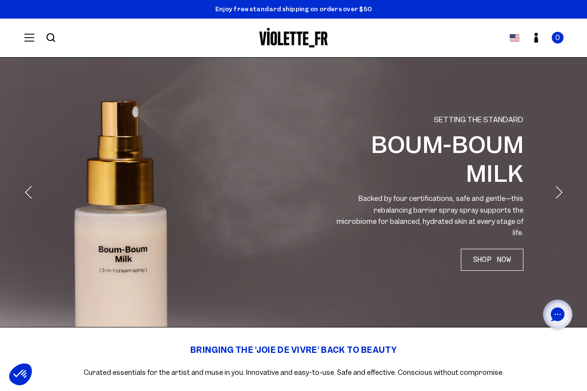 VIOLETTE_FR homepage screenshot