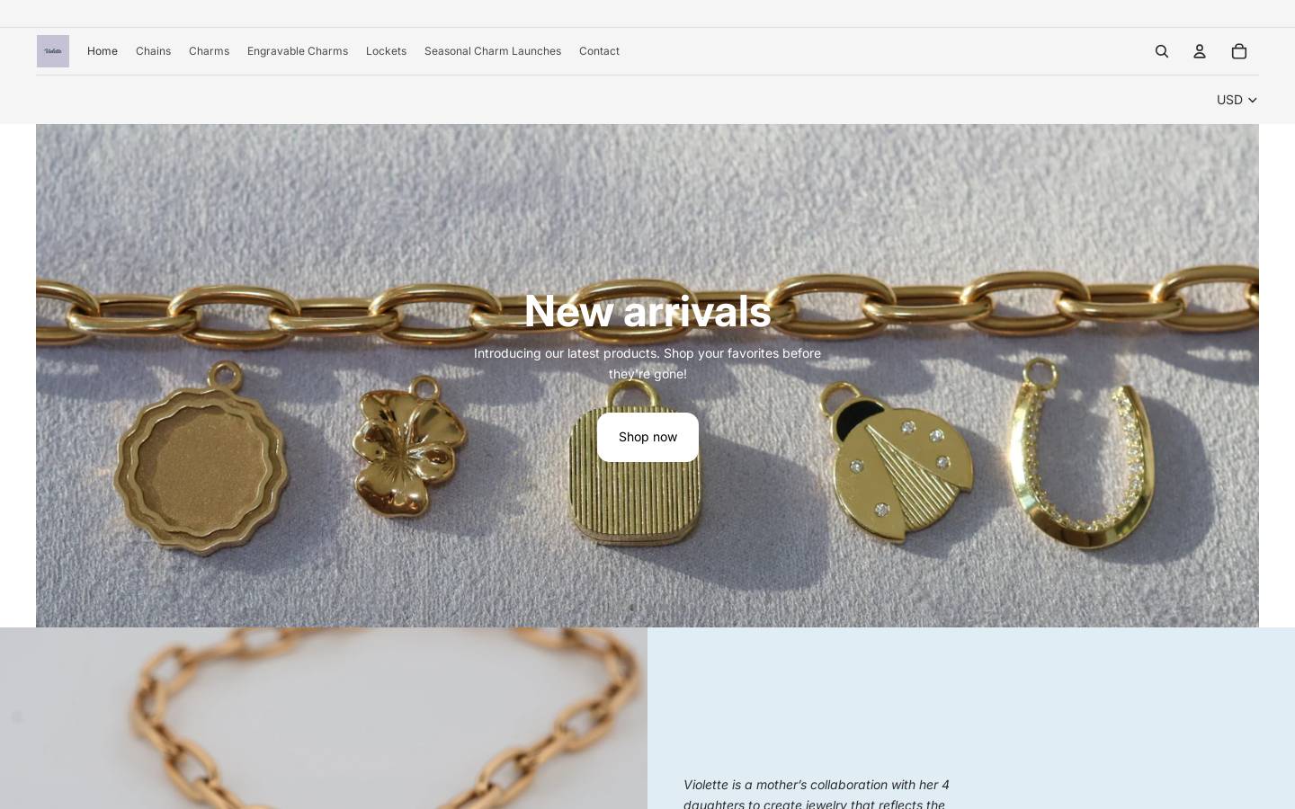 violetteny.com homepage screenshot