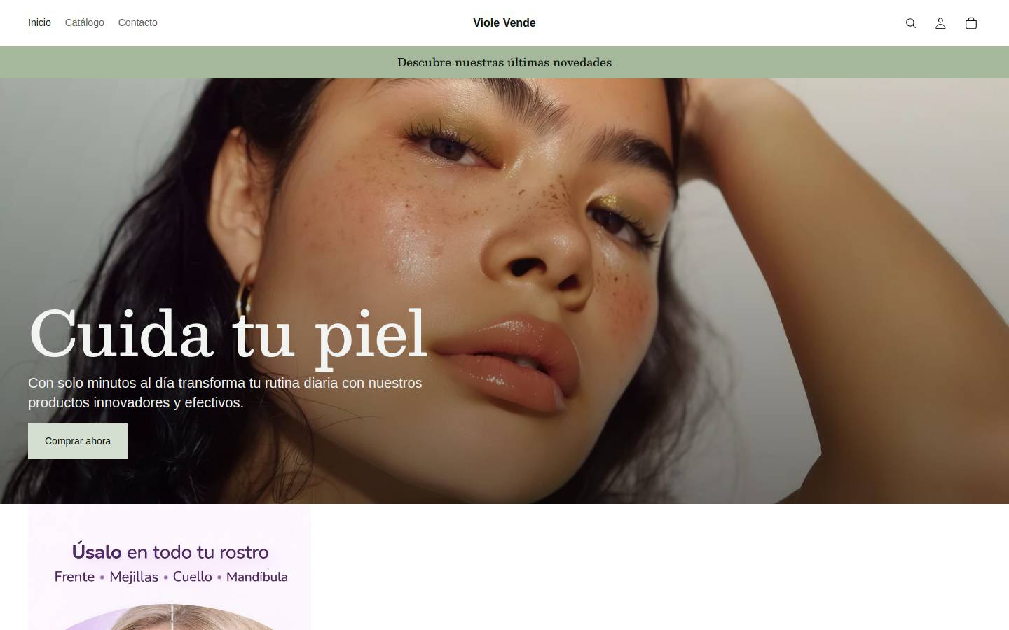 violevende.com homepage screenshot