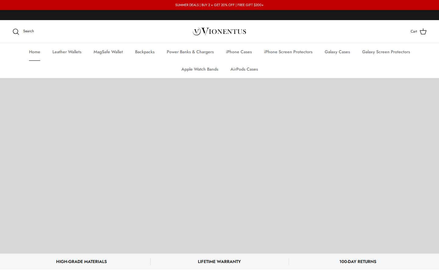vionentus.com homepage screenshot