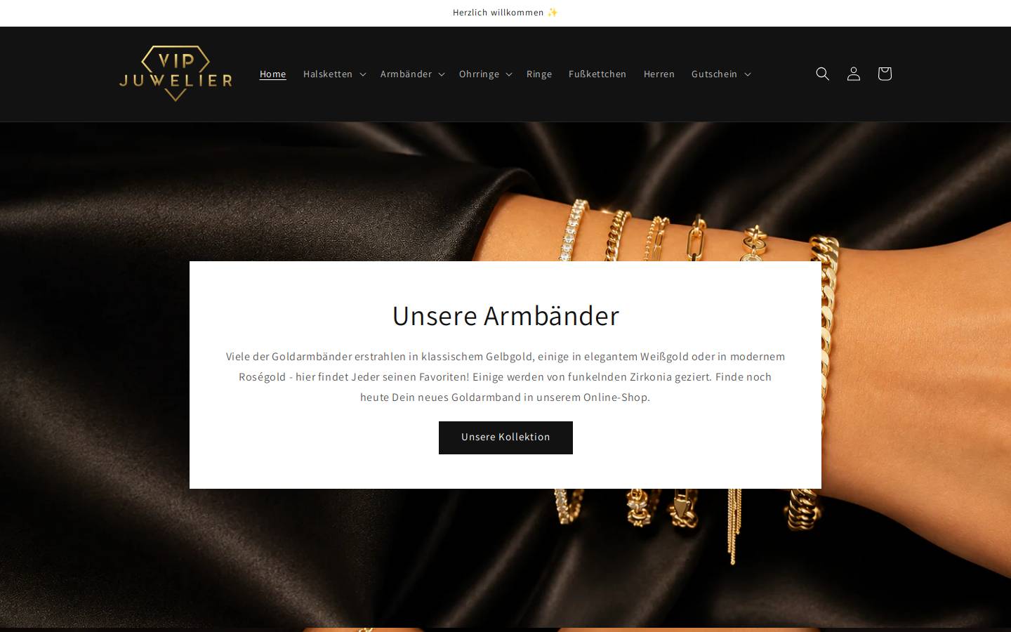 vip-juwelier.de homepage screenshot