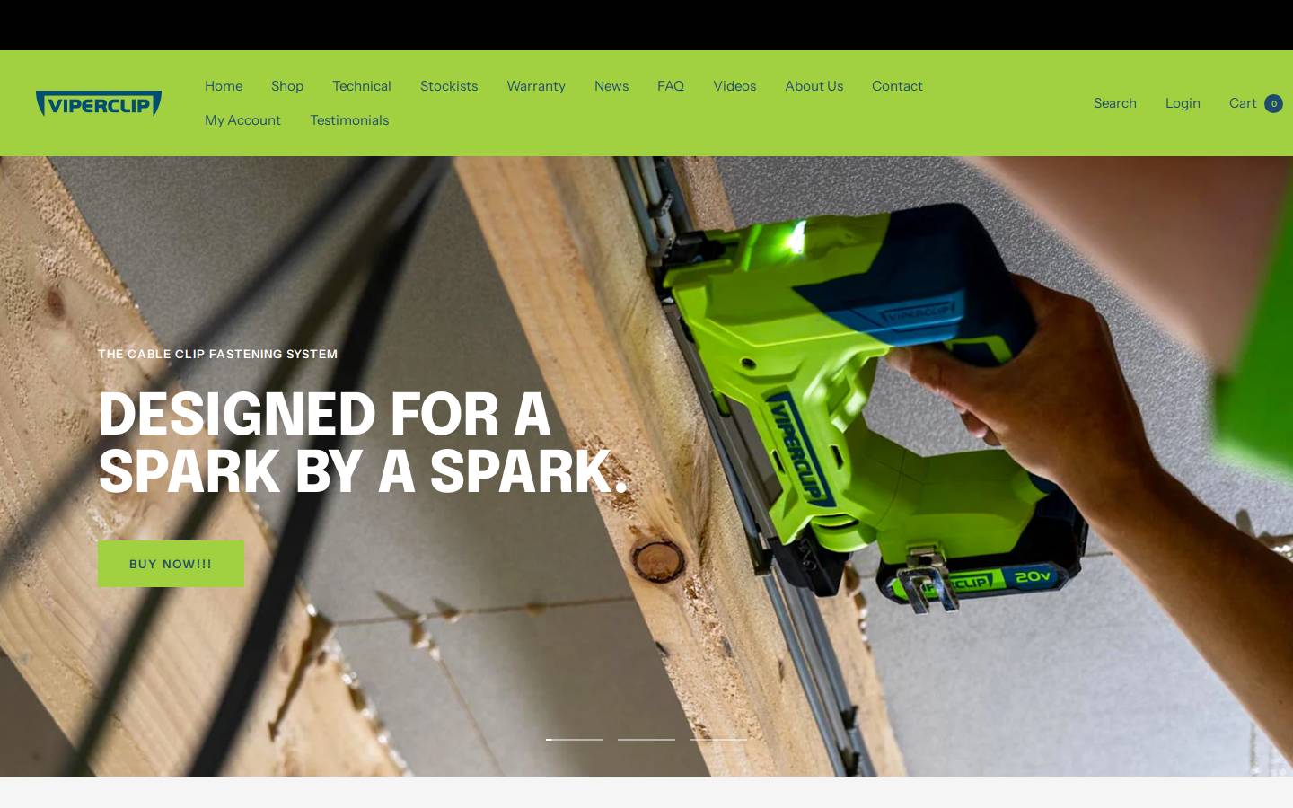 viper-clip.com homepage screenshot
