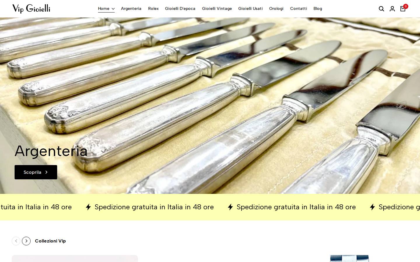 vipgioielli.com homepage screenshot