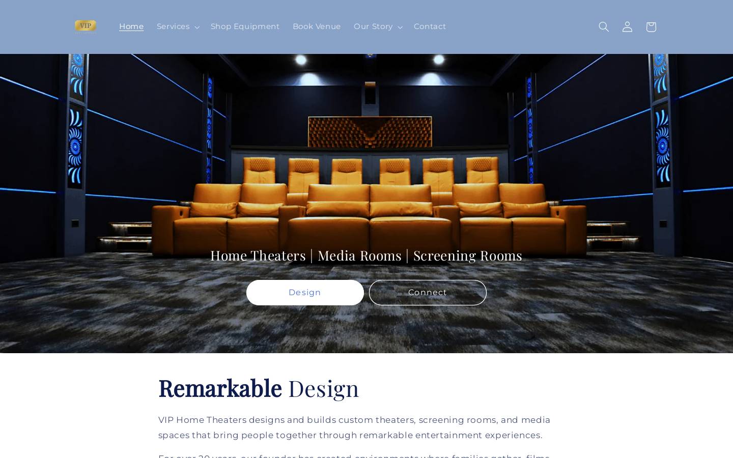 viphometheaters.com homepage screenshot