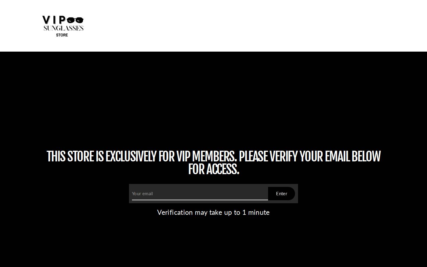 vipsunglassesstore.com homepage screenshot