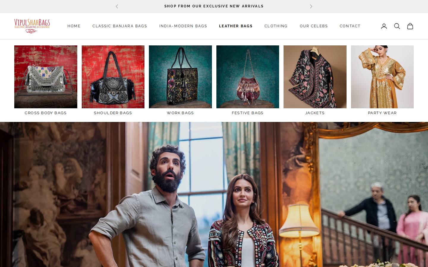 vipulshahbags.com homepage screenshot