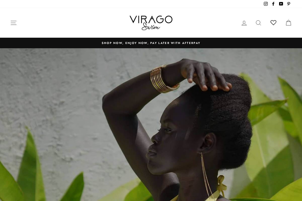 Virago Swim homepage screenshot