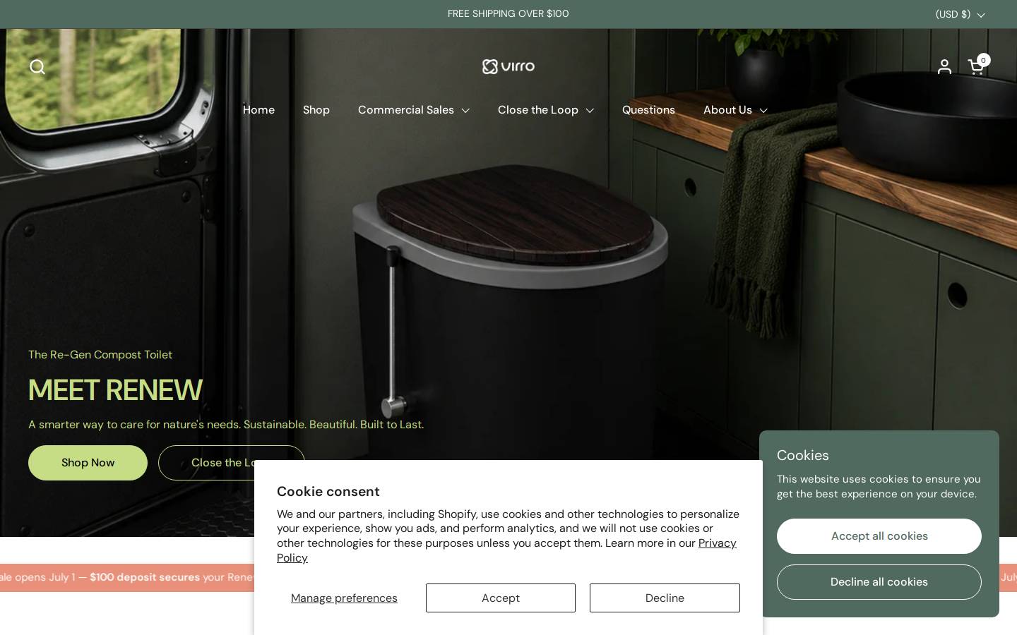 virro.co homepage screenshot