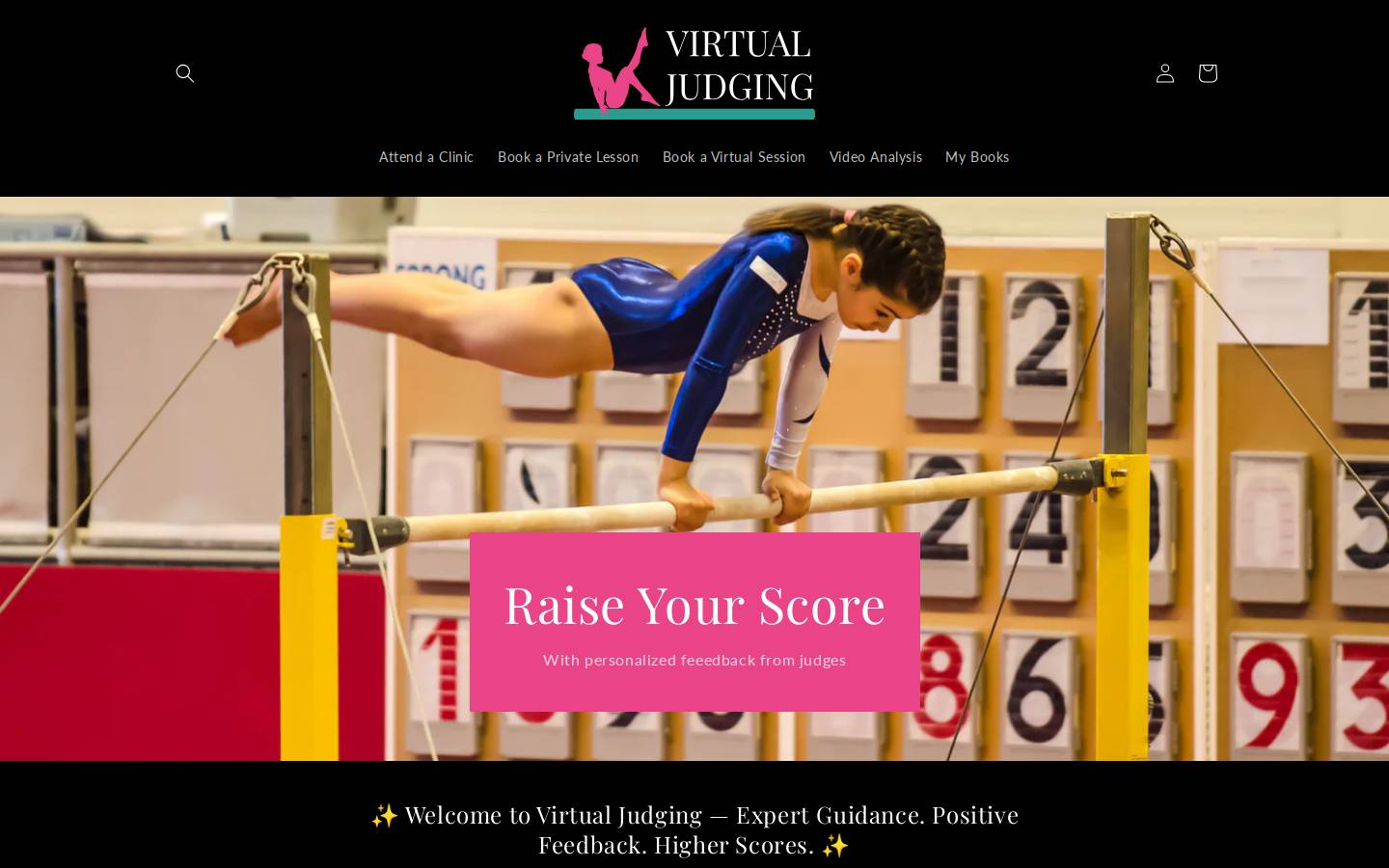 virtualjudging.com homepage screenshot