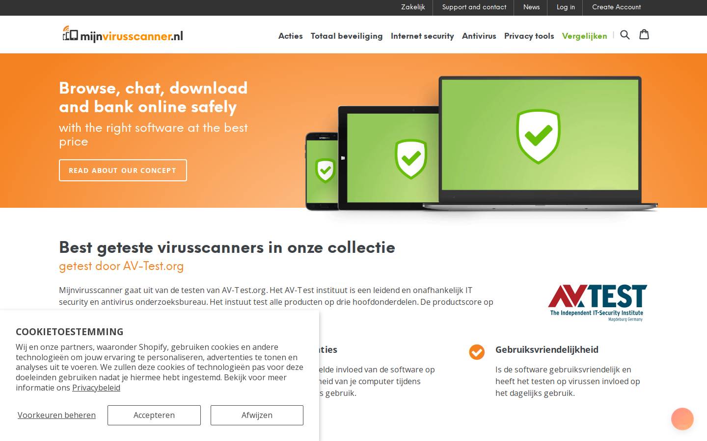 virusscandiscount.com homepage screenshot