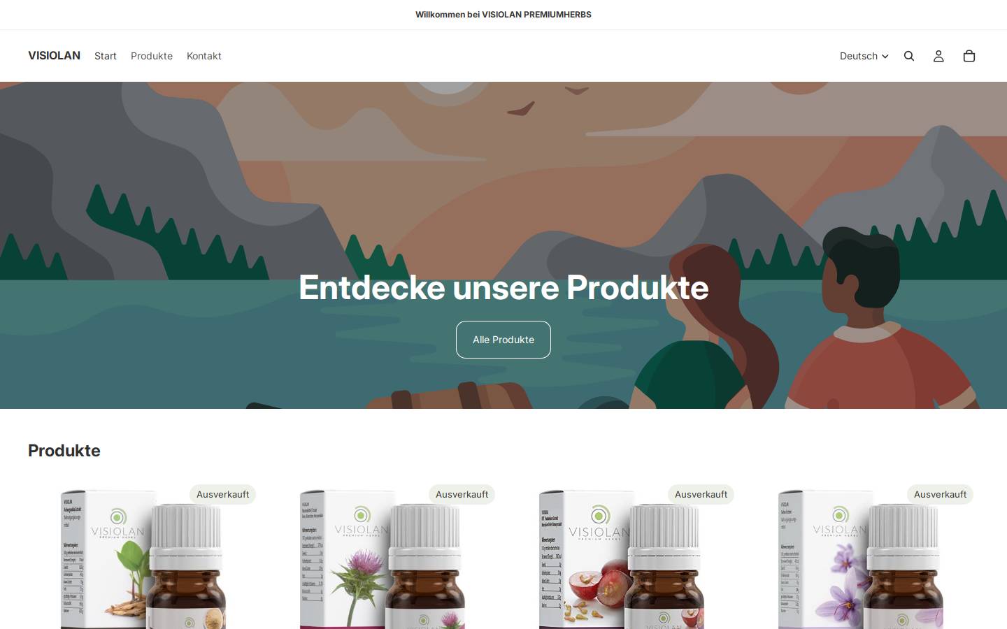 visiolan.de homepage screenshot