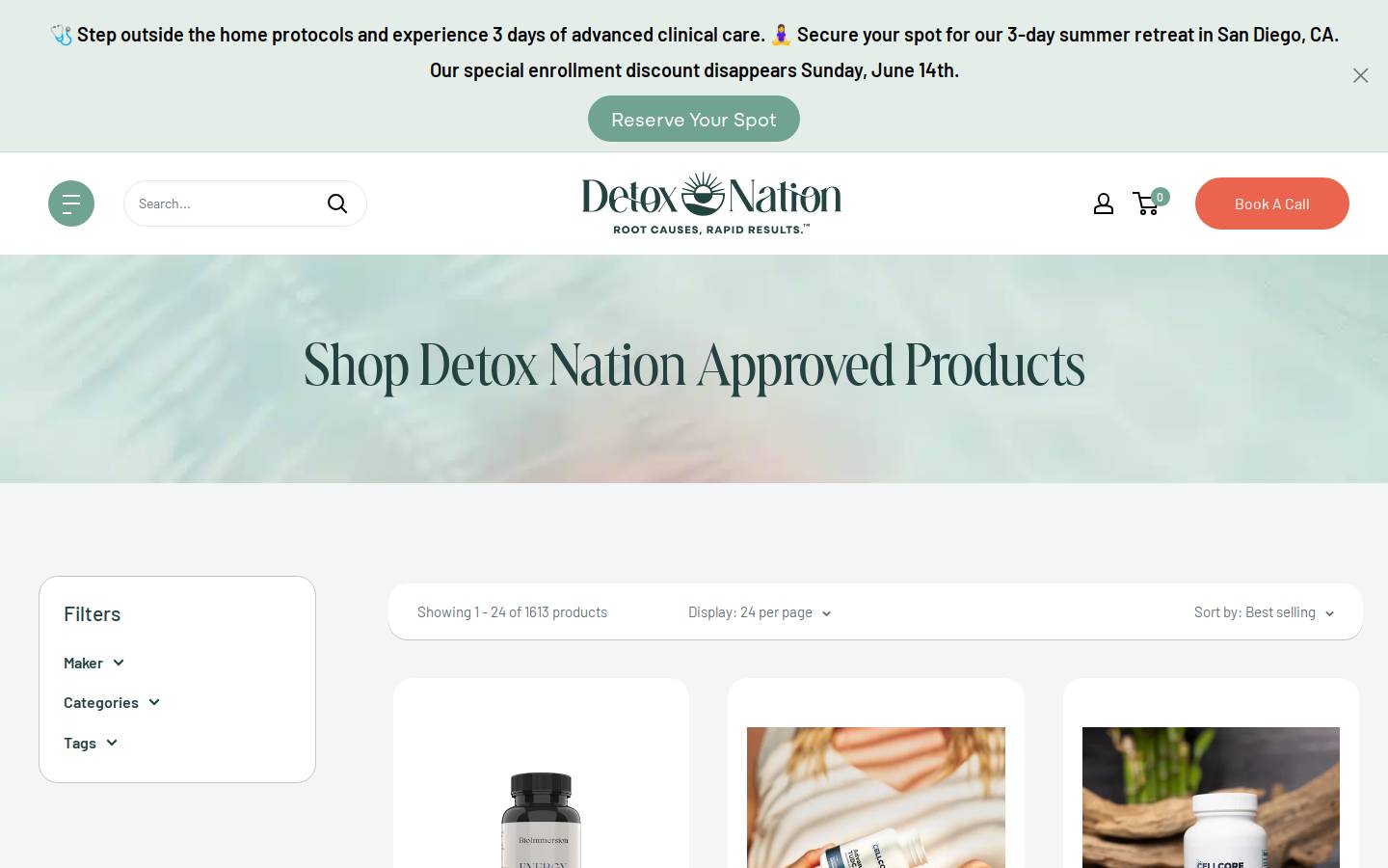 vision-nation.com homepage screenshot
