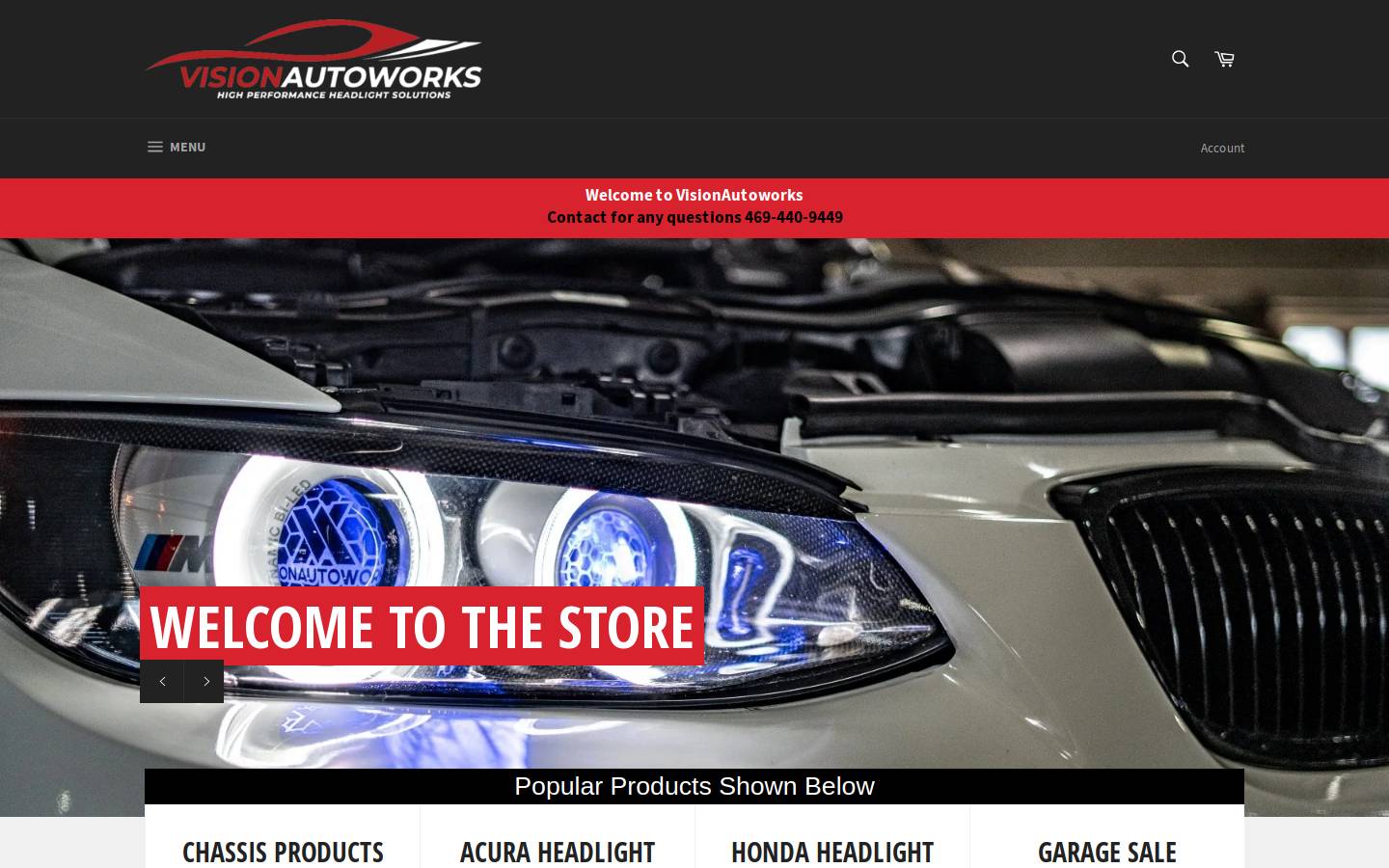 visionautoworks.com homepage screenshot