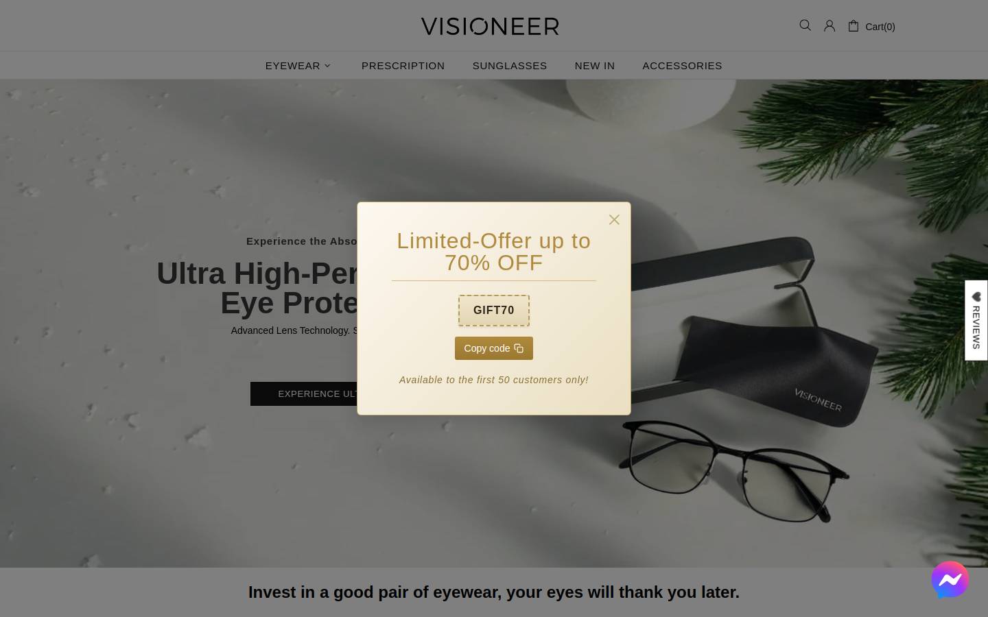visioneerbrand.com homepage screenshot