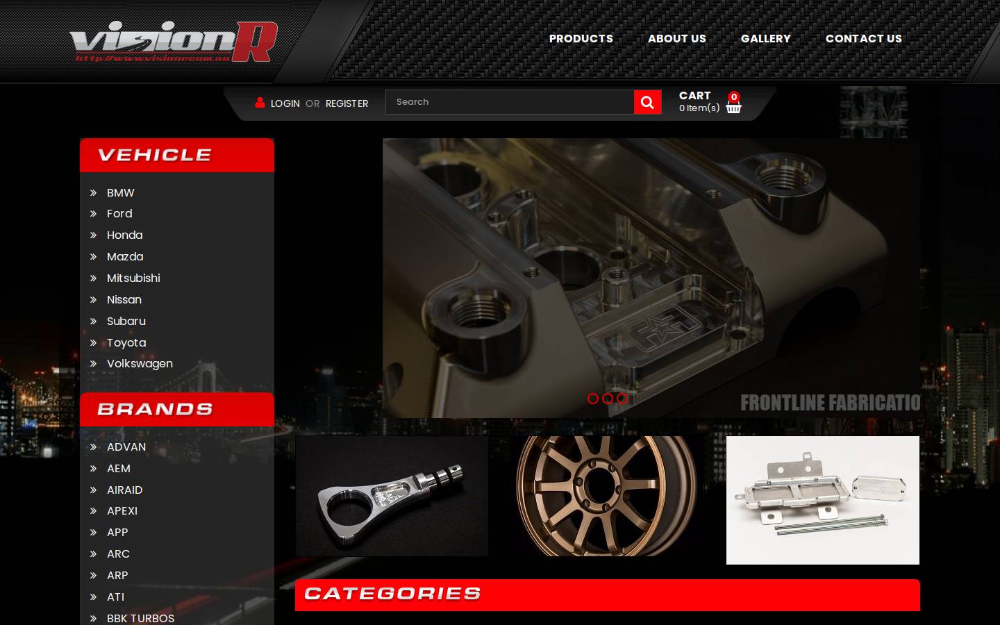 visionr.com.au homepage screenshot