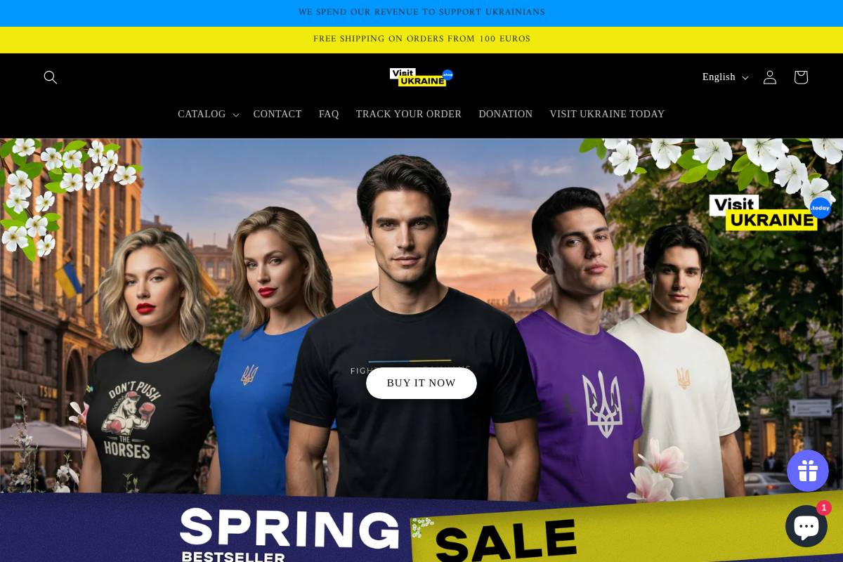 visitukraine.shop homepage screenshot