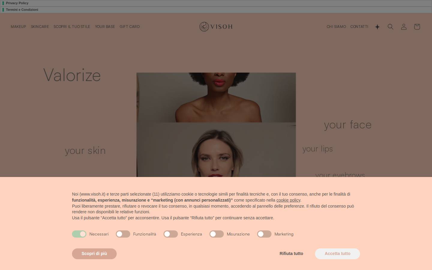 visoh.it homepage screenshot