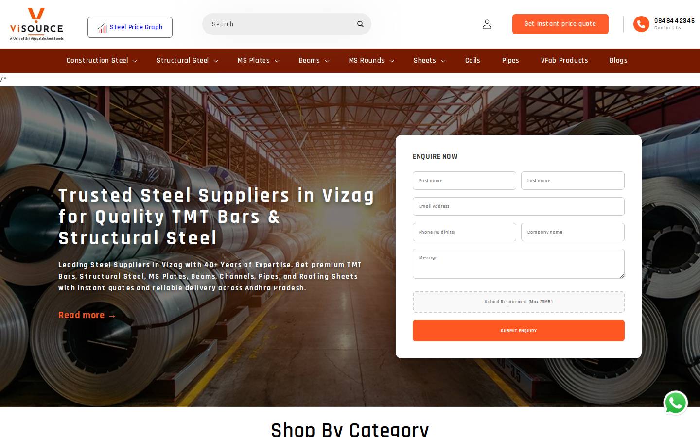 visource.in homepage screenshot