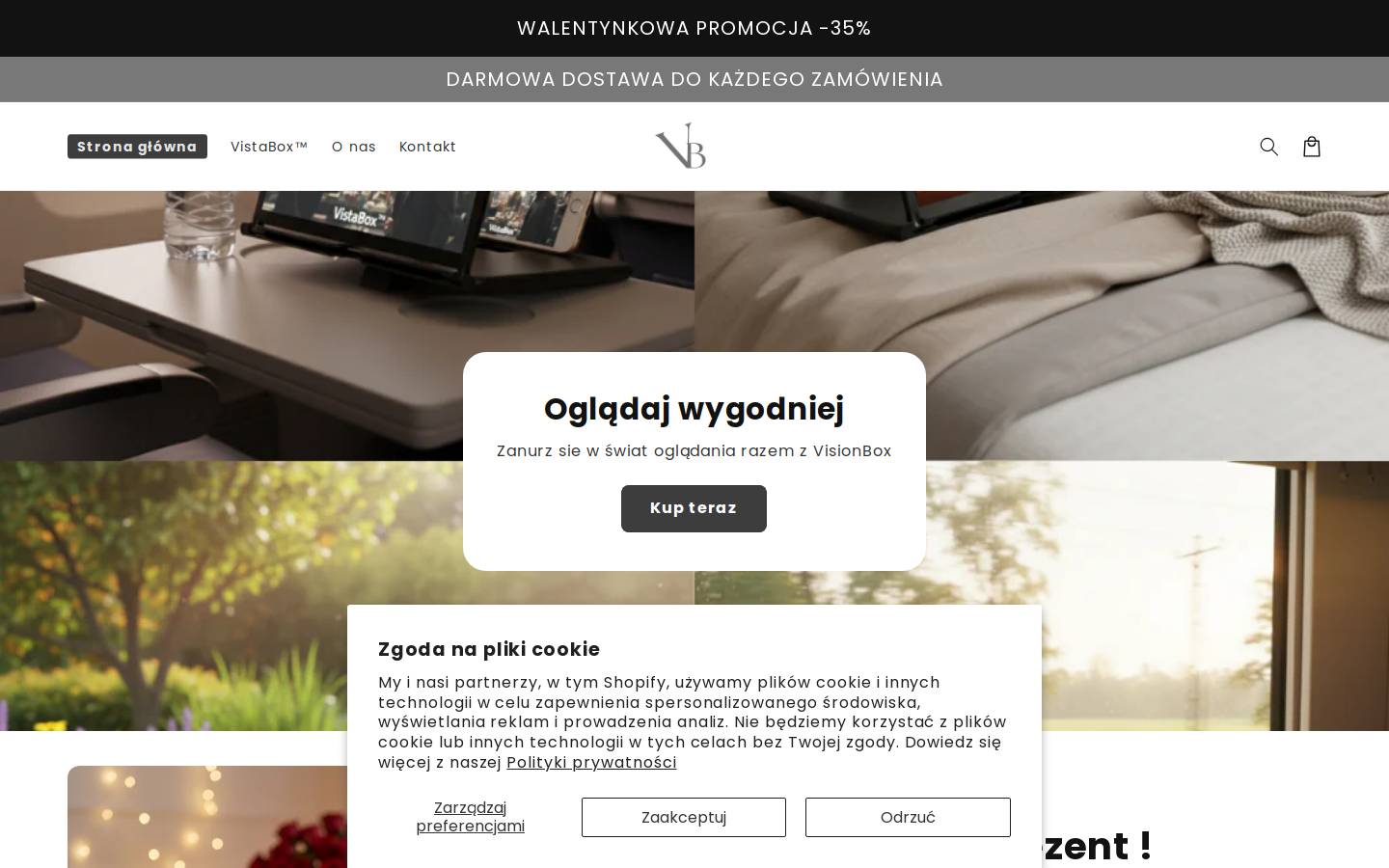 vistabox.pl homepage screenshot