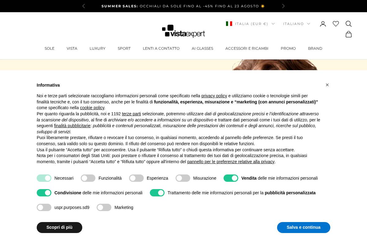 vistaexpert.it homepage screenshot
